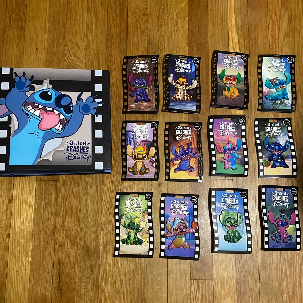 Stitch Crashes Disney Complete Collector Pin Set
